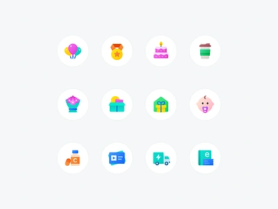 Gift Icon Sets branding design graphic icon illustration pictogram