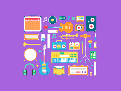 instrument design graphic icon illustration