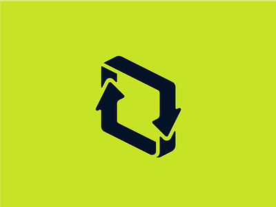 Rezycle arrow eco green icon identity logo mark recycle recycling rezycle vector
