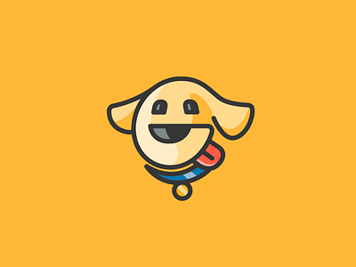 Golden animal dog golden identity illustration logo mark pet retriever