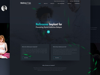 Naltrexone Design design home page ui ux website