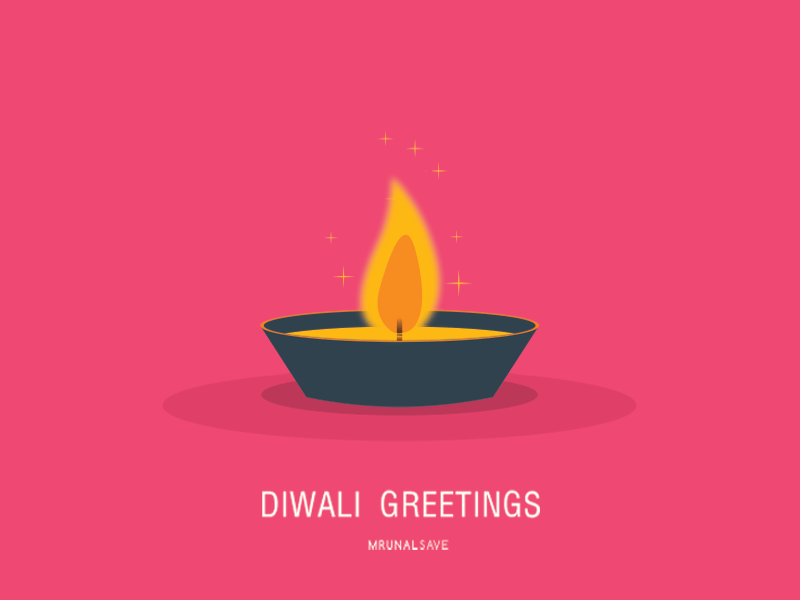 Diwali Greetings! animation diwali festive flame gif illustration lights