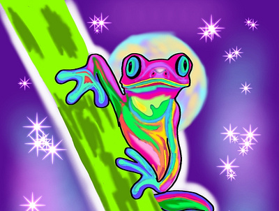 Frog графическая иллюстрация графический дизайн графический рисунок дизайн дизайн персонажа иллюстрация логотип цифровой рисунок