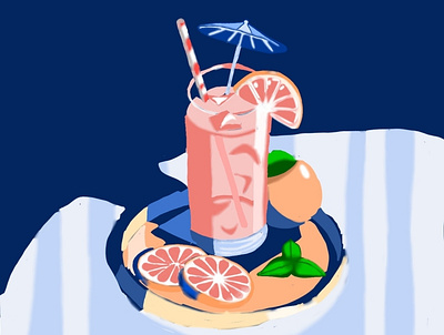 Cocktail графический дизайн графический рисунок дизайн персонажа иллюстрация логотип плакат цифровая иллюстрация цифровой рисунок