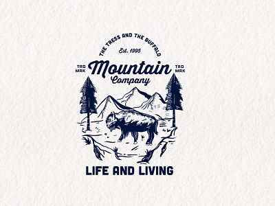 Mountain Company design design for sale graphic design illustration logo retro typography vector vintage