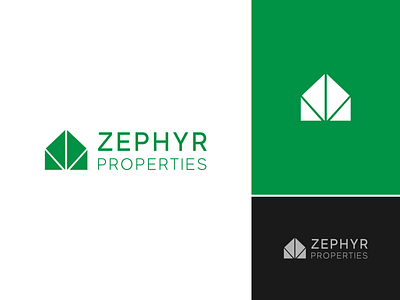 Zephyr Properties branding building building logo design logo properties properties logo vector