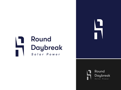 Round Daybreak branding design logo solar solarlogo techlogo vector