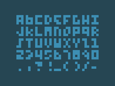 12px font minimalism pixels typeface