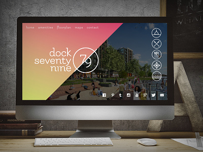 Dock79 Concept #2 branding campaign icon logo design web