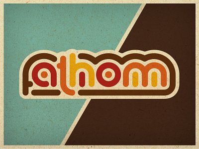 Fathom Logo Exercise - Super Seventies 1970s branding logo seventies