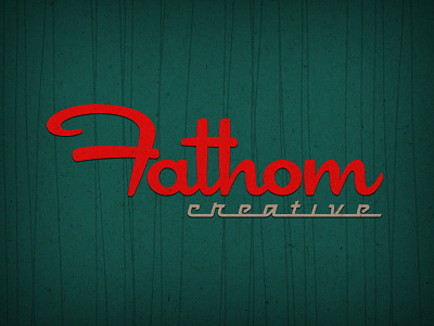 Fathom Logo Exercise - Fab Fifties 1950s 50s cocktail hour logo typography vintage