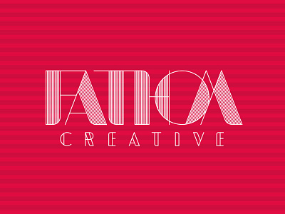 Fathom Logo Lines lines logo pink stripes typography