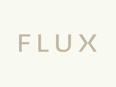 Flux: Fashion Lending Library branding flux identity lending library logo sharing