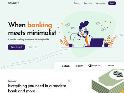 Bankist - Banking Website Landing Page