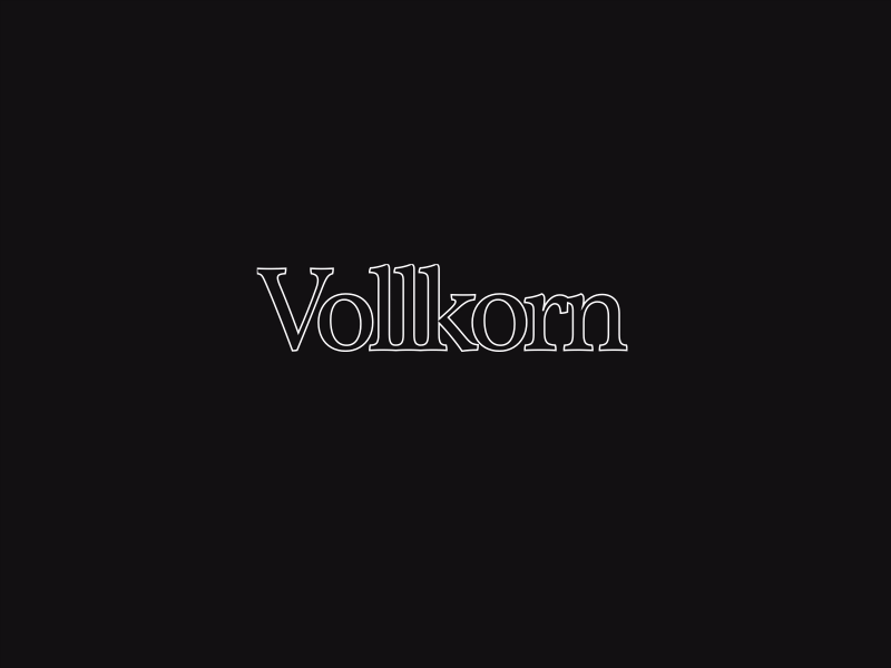 Vollkorn Weirdness animation brand design outline serif type typography