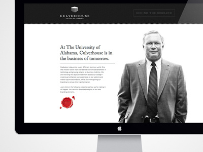 Culverhouse Media Page alabama culverhouse design parallax responsive web