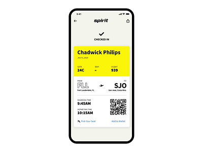 Check-In Animation animation app checkin circles design flights minimal radius travel yellow