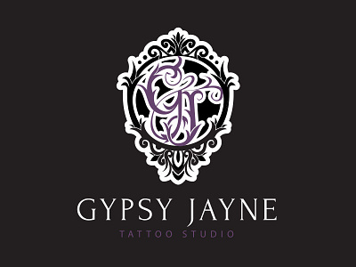 Gypsy Jayne Tattoo Studio Logo branding illustrator logo vector vintage