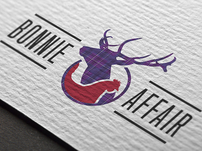 Bonnie Affair Branding branding development glasgow hen html logo design party scotland stag tartan