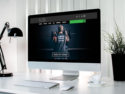 The Club Gym Responsive Website development html logo design design responsive wordpress