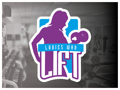 Ladies Who Lift Emblem emblem fitness health ladies lift logo weights