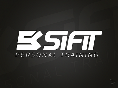 SiFit Personal Training black branding emblem fitness logo personal training vector white