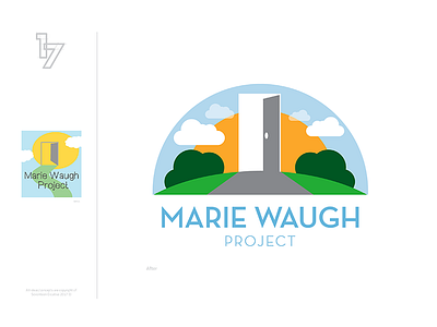 Marie Waugh Project access branding charity clean illustrator logo redesign simple vector