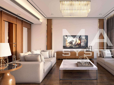 Living Room Interior 3D design