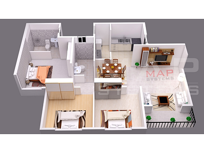 3D Floor Plan Design 3d design 3d floor plan design 3d modeling 3d rendering floor plan design