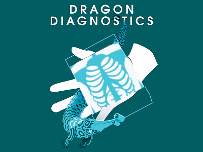 Dragon Diagnostics Poster design dragon medical poster pseudo science