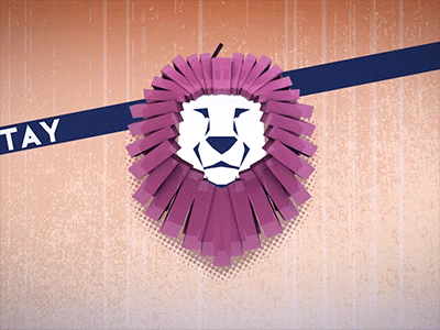 Lionheart Plague Warning animated graphic logo