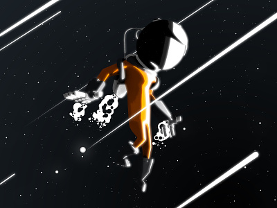 Astronaut animation astro astronaut design space spaceman wip