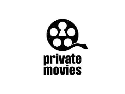 Private Movies Logo Design brand mark branding branding designer clean logo creative logo design dual meaning graphic design logo logo design logo mark modern logo simple logo