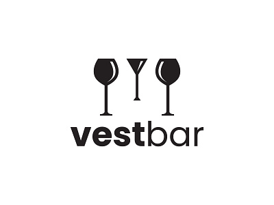 Vest Bar Logo Design bar brand mark branding branding designer clean logo creative logo design dual meaning graphic design logo logo design logo mark modern logo simple logo vest