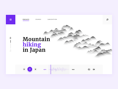 Podcasts site UI