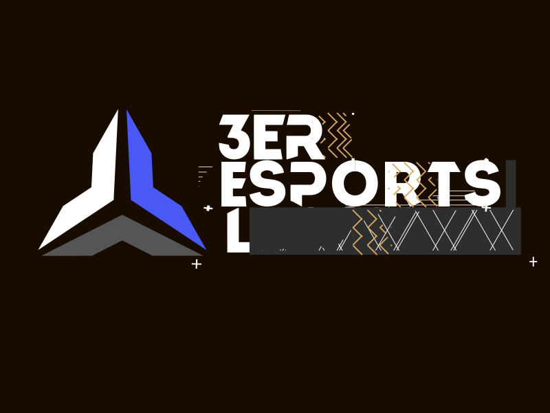 3er Esports League logo animation logo logo animation motion graphics typography