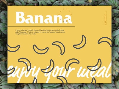 Banana Love banana color enjoy font food free time fruit love nature type typography