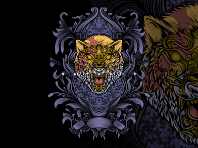 Tigerament animals apparel design art cool artwork costume costume design dark art digital drawing fashion graphic graphic design illustration merchandise ornament scary taattos tatto tiger tiger head tigers