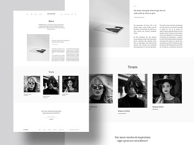 About Page for Magazine Theme