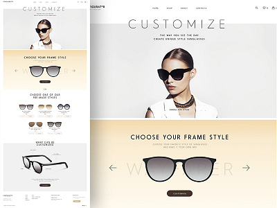 Sunglasses Ecommerce Configurator Theme