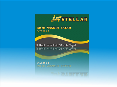 Gold Stripe Namecard