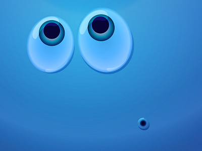 Bloo bloo blue character eyes illustrator vector wallpaper