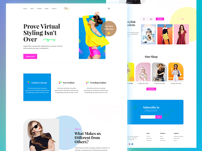 Fashion Landing page Design