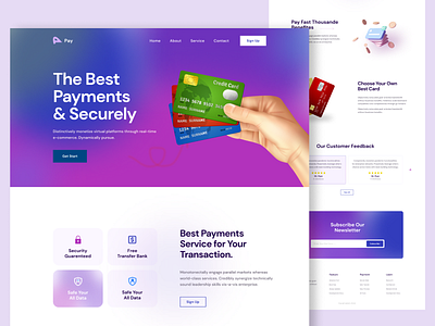 Financial landing page