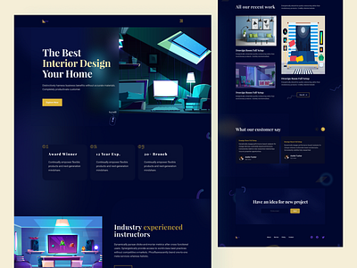 Interior Website Home Page Design