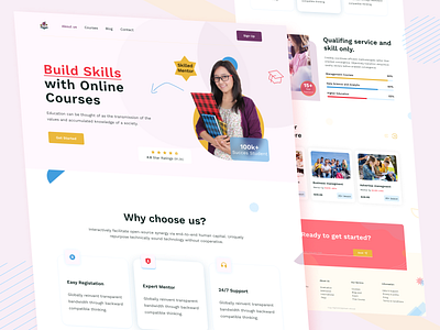 Education landing page