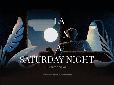 LA On A Saturdaynight animation design graphic graphic design illus illust illustration motion graphics night noise video