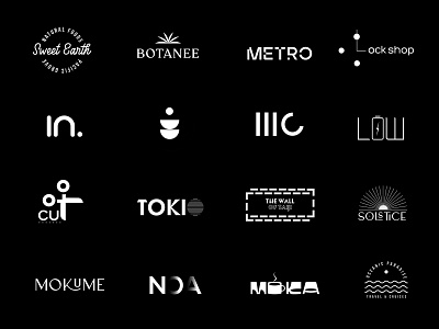Logos & Marks brandign branding design graphic design illustration logo logo design minimalist logo packaging ui