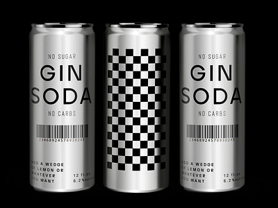Gin Soda. Can Design brandign branding design graphic design logo minimalist logo packaging