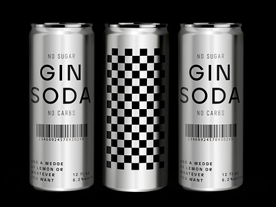 Gin Soda. Can Design